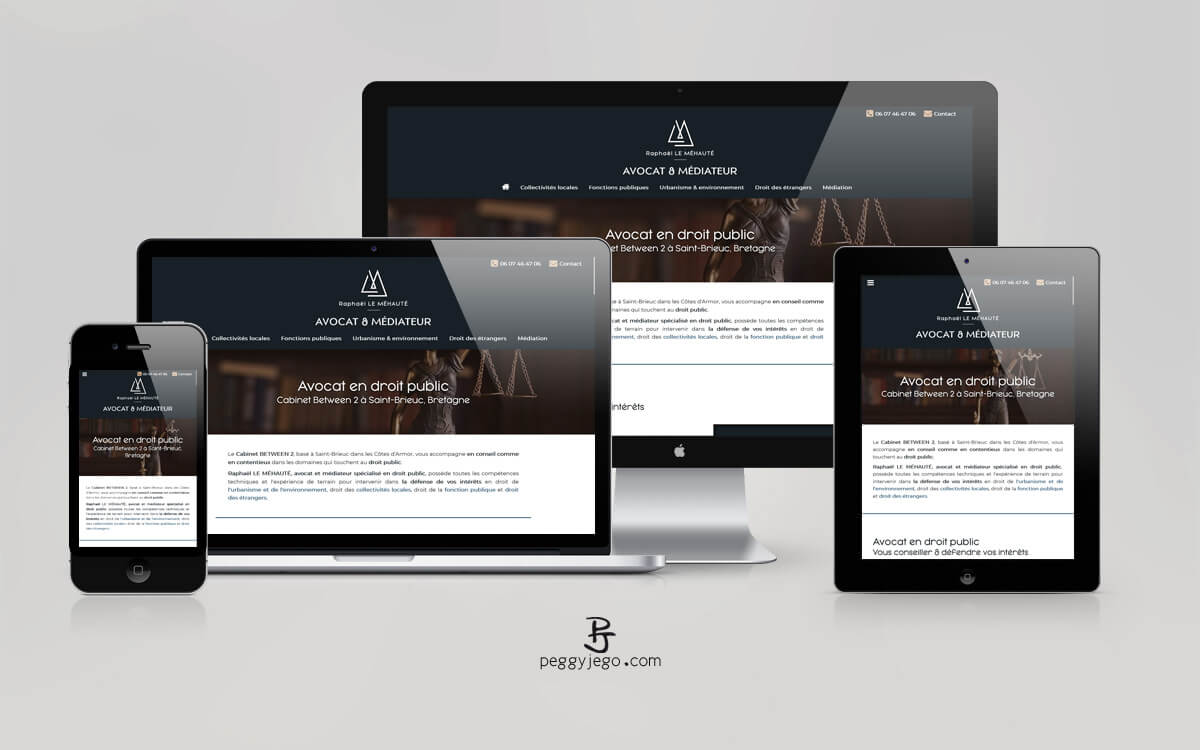 Création de Site Web d'avocat, Saint-Brieuc, design responsive